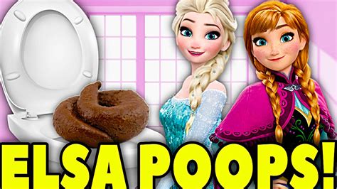 mini elsa anna poop